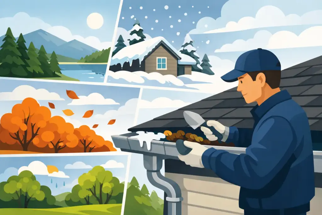 How Often to Clean Gutters in Maine Each Year