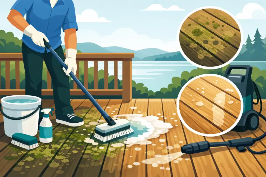 How to Clean a Moldy Deck Safely and Thoroughly