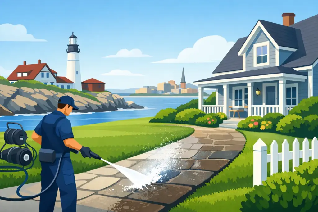 Pressure Washing Portland Maine for Curb Appeal