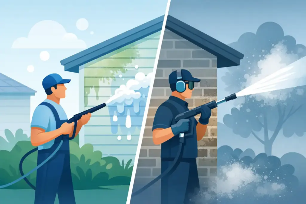 Soft Washing vs Pressure Washing: Which to Use?