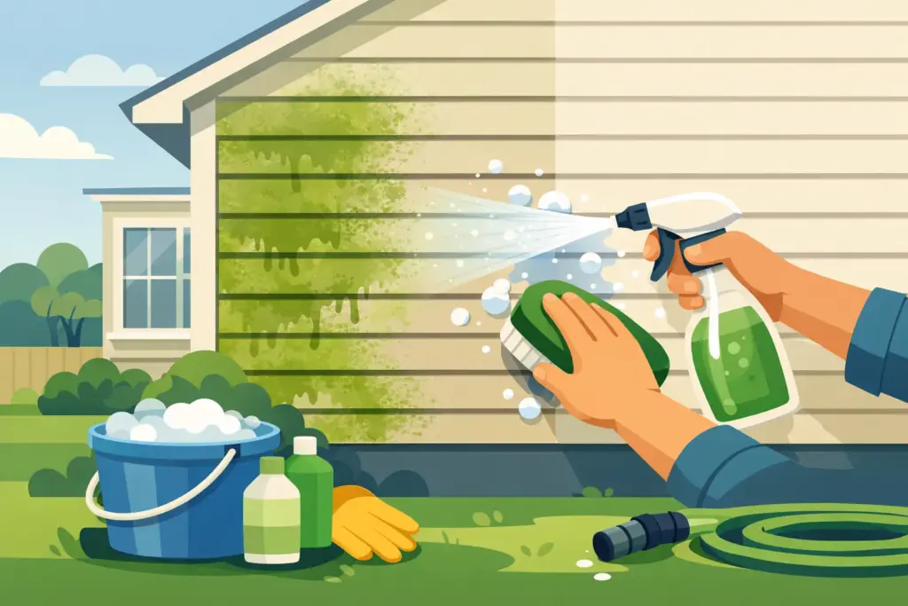 Vinyl Siding Algae Removal Safely at Home