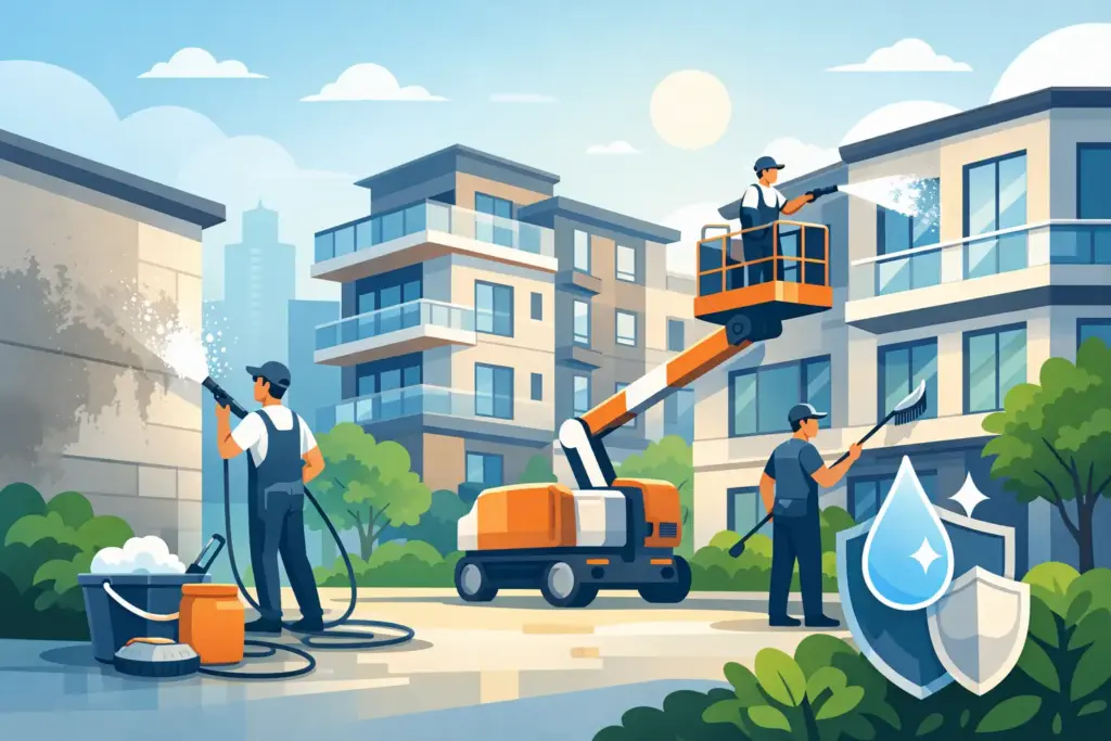 Apartment Complex Exterior Cleaning That Protects Value