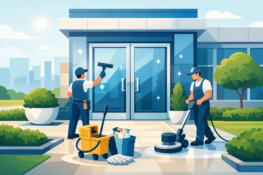 Commercial Entryway Cleaning for Better Curb Appeal