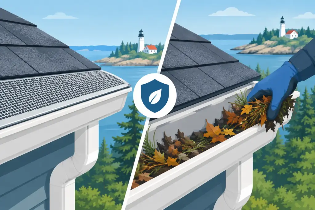 Gutter Guards Versus Cleaning for Maine Homes
