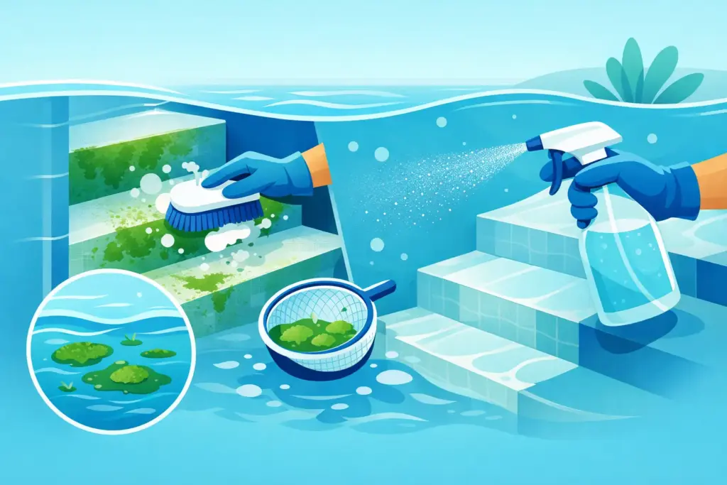 How to Remove Algae From Steps Without Damage