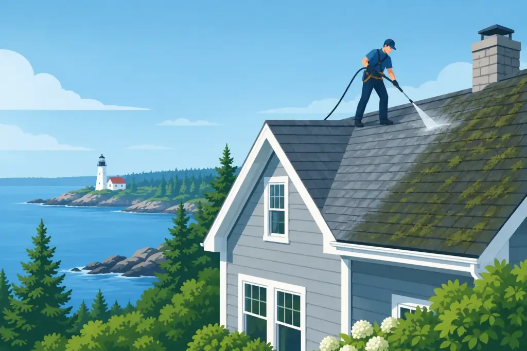 Is Roof Cleaning Necessary for Maine Homes?