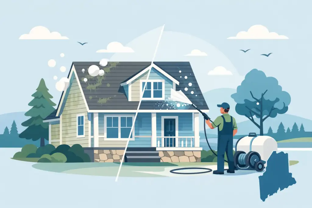 Is Soft Washing Safe for Your Maine Home?