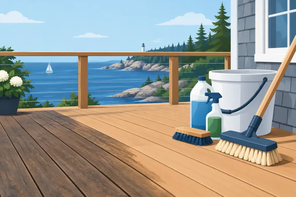 Best Deck Cleaners: What Works on Maine Wood