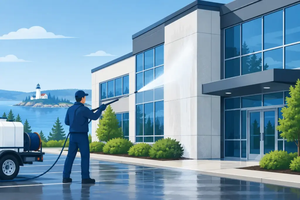 Commercial Building Washing Guide for Maine Properties