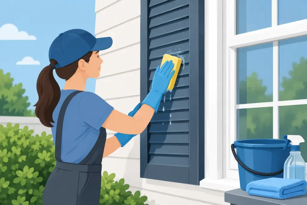 How to Wash Vinyl Shutters Without Damage